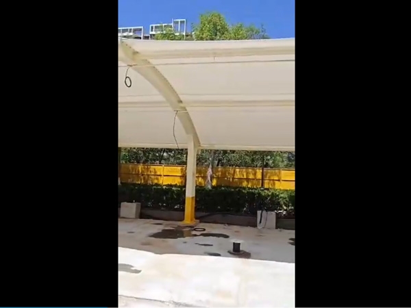 天津靜海區中石油充電樁車棚